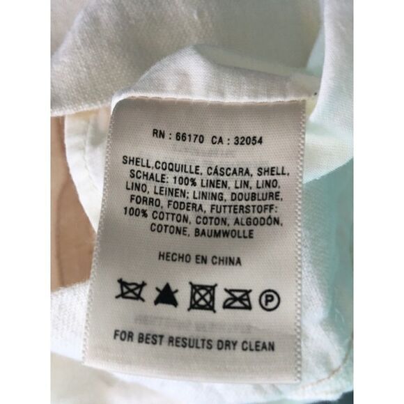 Beautiful French Linen Anthropologie Skirt, Moulinette   Soeurs , France, size 2 - Picture 9 of 10